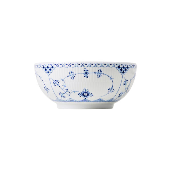 Blue Fluted Half Lace Bowl 110 cl, Royal Copenhagen