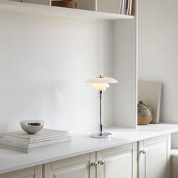 PH 2/1 Portable bordslampa, krom, Louis Poulsen