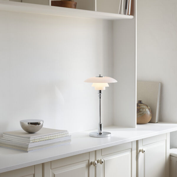 PH 2/1 Portable bordslampa, krom, Louis Poulsen