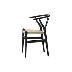 CH24 Y-stolen matbordsstol, soft black, Carl Hansen & Søn