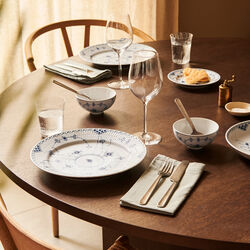 Blue Fluted Half Lace tallrik, 27 cm, Royal Copenhagen