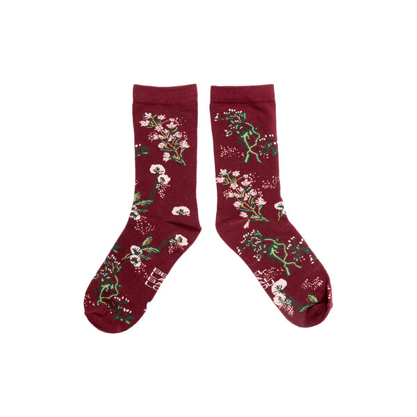 BLOOMS Socks, wine red, Bella Ballou