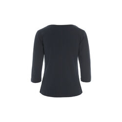 Naibu rib blus med 3/4 &auml;rm, black, BITTE KAI RAND