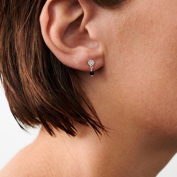 Black Nature Earstick, silver, Pernille Corydon Jewellery