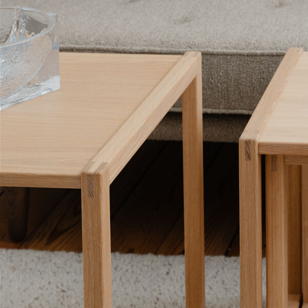 BM375 Nesting Tables, ljus oljad ek, Fredericia Furniture