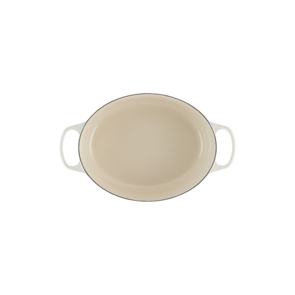 Signature gjutj&auml;rn oval gryta &Oslash; 31 cm, meringue, Le Creuset