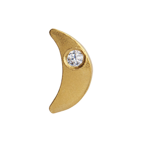 Tout Petit Bella Moon Earring Single, gold, Stine A Jewelry