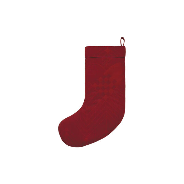 CHRISTMAS&nbsp;Julstrumpa, deep red, Georg Jensen Damask