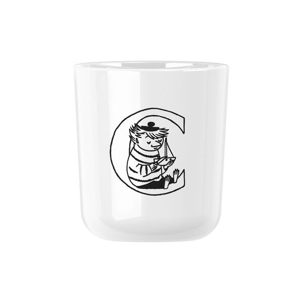 Moomin ABC mugg C, moomin white, RIG-TIG