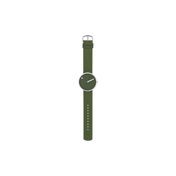 PICTO armbandsur, fresh olive/steel/fresh olive, Picto