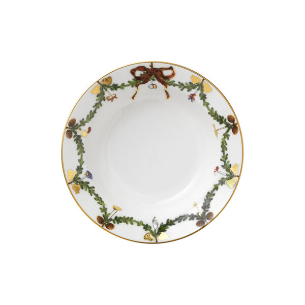 Star Fluted Christmas djup tallrik, 17 cm Star Fluted Christmas djup tallrik, 17 cm, Royal Copenhagen