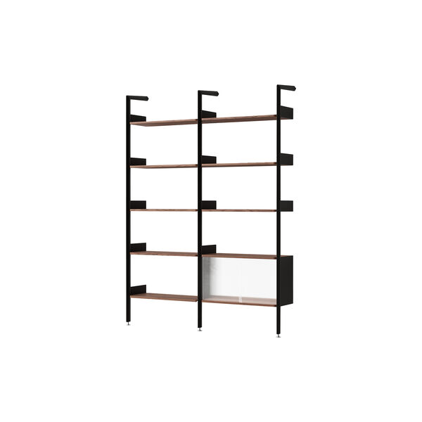 Rombe IF1 & IF6 Shelving System Configuration C, anthracite/walnut, &Tradition