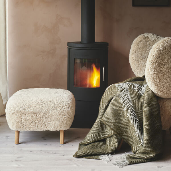 Liv&oslash; Throw, 02109 seaweed, Silkeborg Uldspinderi