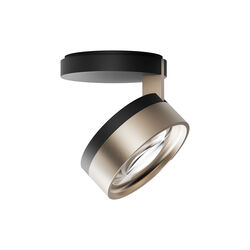 BLADE C1+ SLIM taklampa, matt black/satin gold, LIGHT-POINT