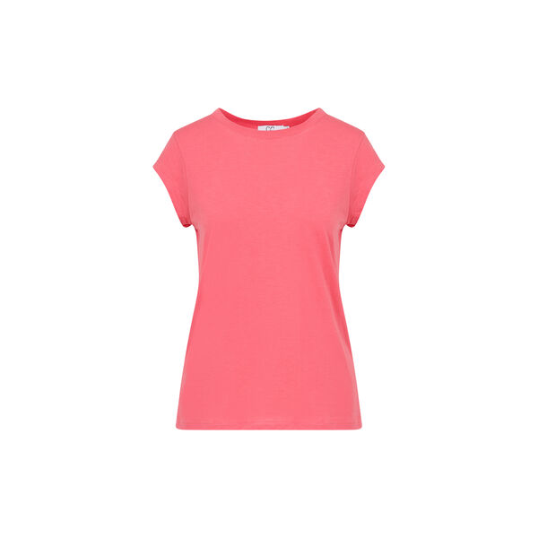 CC Heart Basic Round-Neck T-Shirt, papaya pink, Coster Copenhagen