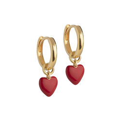 Amore Hoops, red Amore Hoops, red, ENAMEL Copenhagen