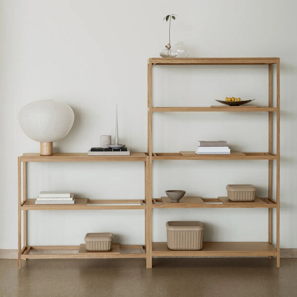 SUKOYA Wooden Shelf Large, natural lacquered, Blomus