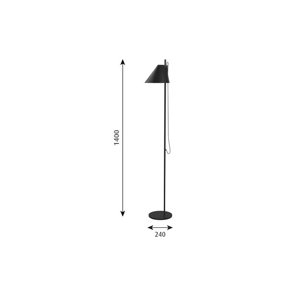 Yuh golvlampa, svart Yuh golvlampa, svart, Louis Poulsen