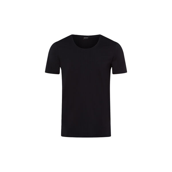 Cotton Superior SS Shirt, black Cotton Superior SS Shirt, black, HANRO