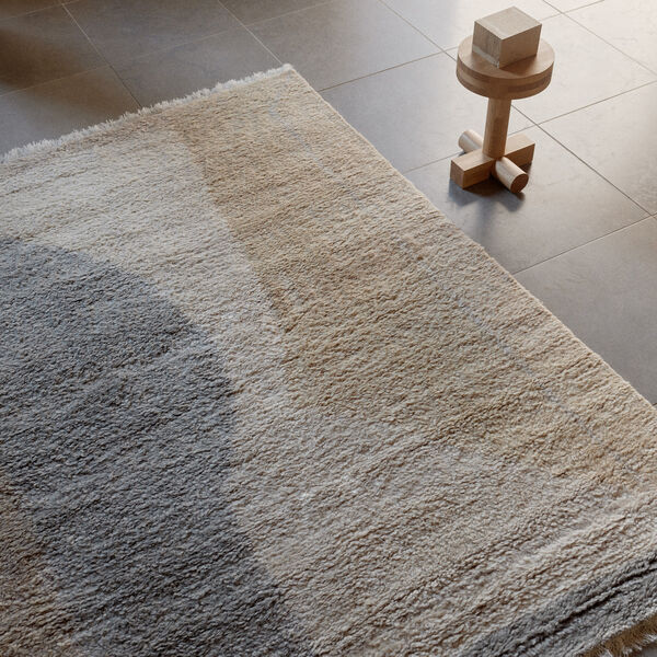 Optical Echo golvmatta, vanilla, Linie Design