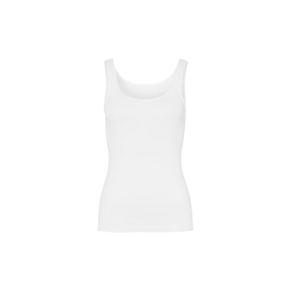 Cotton Seamless Tank Top, white Cotton Seamless Tank Top, white, HANRO