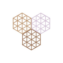 Triangles Coaster, terracotta/lupine/almond, Zone Denmark
