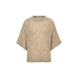 PD-Maggie SS Knit, warm beige melange, Pieszak