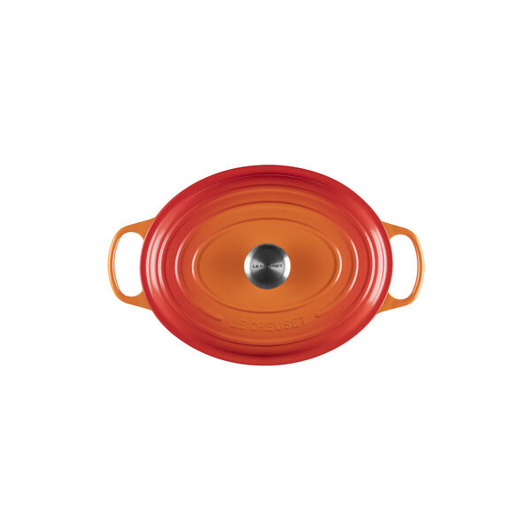 Signature gjutj&auml;rn oval gryta &Oslash; 31 cm, volcanic, Le Creuset
