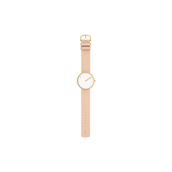 PICTO armbandsur, white/gold/nude, Picto