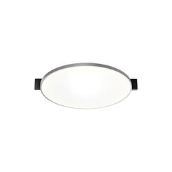 INLAY ROUND C3 taklampa, matt black/satin silver, LIGHT-POINT