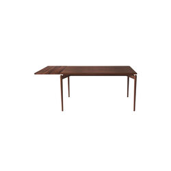 PURE Dining Table L140 incl. 1 Extension Leaf, natural oiled walnut, Bruunmunch Furniture