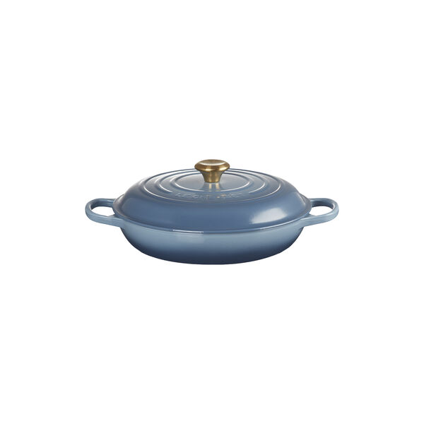 Signature gjutj&auml;rn buff&eacute;tgryta 30 cm, chambray, Le Creuset