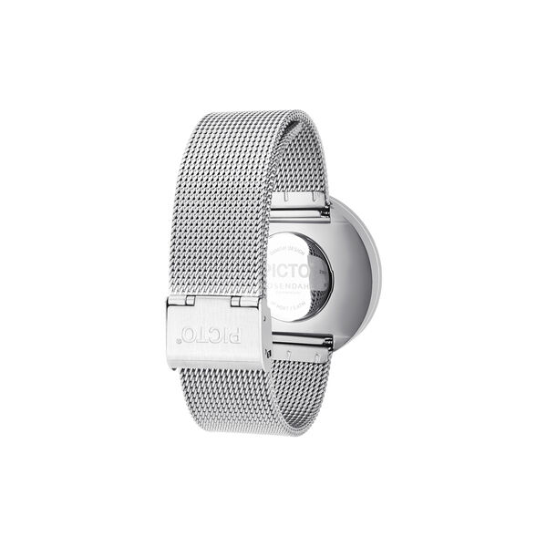 PICTO armbandsur, white/steel/matt steel, Picto