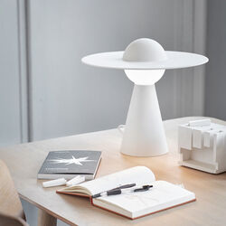 Ceramic Table Lamp, white, MOEBE