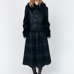 EllaLL Midi Skirt, dark grey, Lollys Laundry