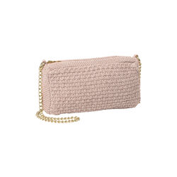 Stickad Clutch Kedja Petra, husted violet, By LOHN