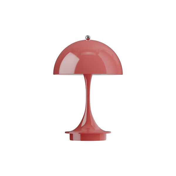 Panthella 160 Portable Table Lamp, opaque coral, Louis Poulsen