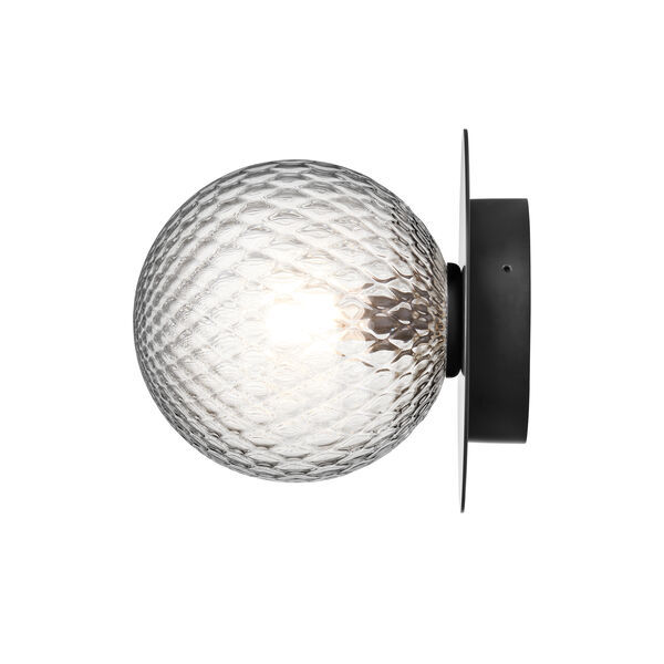 Liila 1 Outdoor Wall Lamp, black/optic clear, Nuura