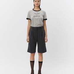 ElsaSW Bermuda Suiting Shorts, dark grey, Sofie Schnoor