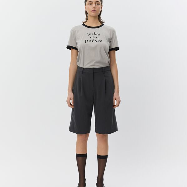 ElsaSW Bermuda Suiting Shorts, dark grey, Sofie Schnoor