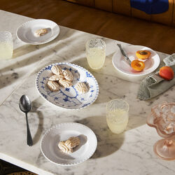 Blue Fluted Full Lace ovalt fat, Royal Copenhagen