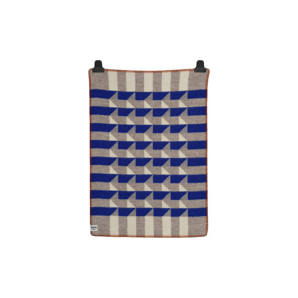 KVAM Baby Size Throw, blue, Røros Tweed