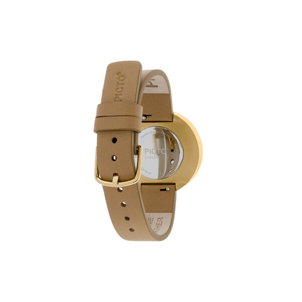 PICTO armbandsur, cappuccino brown/gold/cappuccino brown PICTO armbandsur, cappuccino brown/gold/cappuccino brown, PICTO