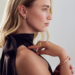 Ida double &ouml;rh&auml;ngen, silverpl&auml;terad, Pure by Nat