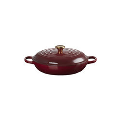 Signature gjutj&auml;rn buff&eacute;tgryta 30 cm, garnet, Le Creuset