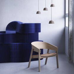 Cover Lounge Chair, refine leather cognac/oak, Muuto