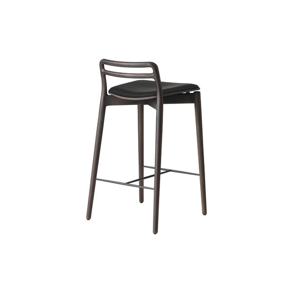 VIPP484 Cabin Counter Stool, dark oak/dark oak/black, Vipp