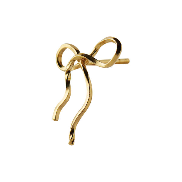 Flow Bow Earring Single, gold, Stine A Jewelry