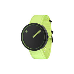 Picto armbandsur, manta ray black/paradise green, PICTO