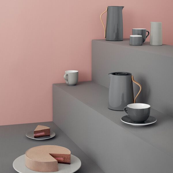 Emma te-termoskanna, grey, Stelton